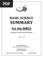 Basic Science Summary For The MRCS