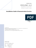 Feflow 6.2: Installation Guide & Demonstration Exercise