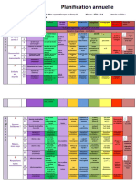 Planification Annuelle 5ème AEP en Couleur