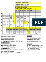 Timetable of Mba - III Sem