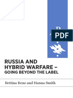 Ap Russia and Hybrid Warfare - Going Beyond The Label