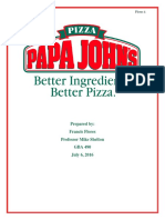 Francis Flores - Papa Johns Case Analysis