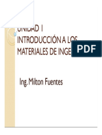 UNIDAD 1 Introduccion A La Ingenieria de MAteriales