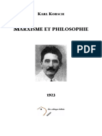 Karl Korsch - Marxisme Et Philosophie (1923)