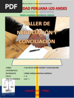 Caratula de Taller de Negociacion y Conciliacion