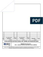 Evaluación Estructural Torre Autosoportada Cuadrangular 30m - Club Alameda