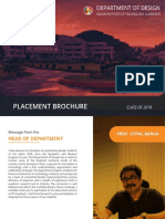 Department of Design: Placement Brochure