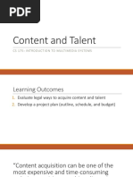 Lesson 3 - Content and Talent