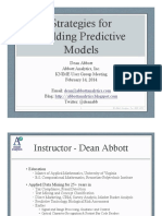 Strategies For Predictive Analytics - Dean Abbott Feb2014 PDF