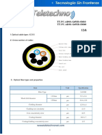 Teletechno Fiber Cable ADSS, Tipo G652D, Single Mode, 12&48 Hilos