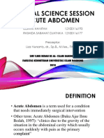 Clinical Science Session Acute Abdomen