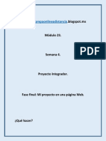 Modulo 23 Prepa en Linea - Fase Final: Mi Proyecto en Una Página Web Módulo 23