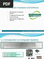 Unit 2 Computer Hardware and Software