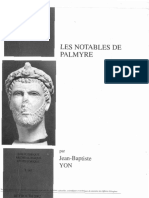 Jean-Baptiste YON - Les Notables de Palmyre