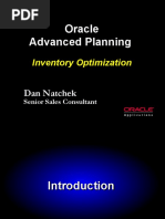 Oracle Advanced Planning: Inventory Optimization