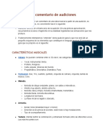 Esquema Comentario Audición Musical PDF