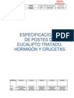 Nt004 - Especificaciones de Postes de Eucalipto Tratado, Hormigón y Crucetas