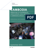 Obs-"CAMBODIA: Freedoms of Expression, Association and Assembly: A Shrinking Space"