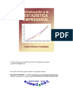 Introduccion A La Estadistica Empresarial Jesus Sanchez Fernandez LIBROSVIRTUAL