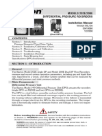 MODELS 202E/208E Differential Pressure Recorders Installation Manual