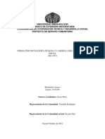 Informe de Servicio Comunitario Kleiderken