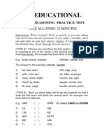 MW Educational Free Eleven Plus Practice Papers Verbal Reasoning