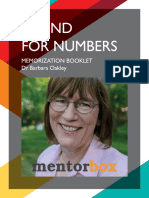 A Mind For Numbers - Barbara Oakley - Memorization Booklet