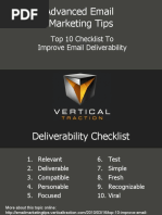 Top 10 Checklist To Improve Email Deliverability