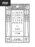 Liber Cordis Cincti Serpente vel LXV, sub figurâ אדני by Aleister Crowley