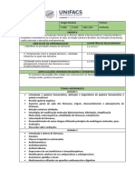 Plano de Ensino 2017.1 - Química Farmacêutica