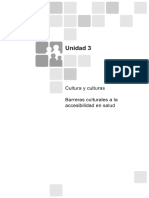 POSGRADO en SALUD SOCIAL Y COMUNITARIA. Programa Médicos Comunitarios - Módulo 1. Unidad 3-Cultura y Culturas