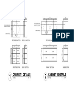 Cabinet 1 Details Cabinet 2 Details: Front Elevation Side Elevation Front Elevation Side Elevation