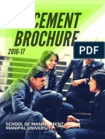 Placement Brochure School of Management 2016