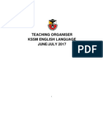 Teaching Organiser June 2017