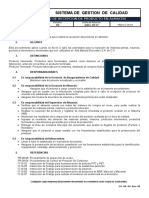 PR-10-01 Procedimiento de Recepción de Producto en Almacén. Rev. 02