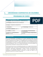 Programa de Curso Estadística Descriptiva