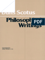 110 SCO John Duns Scotus Philosphical Writings