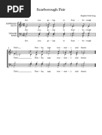 Scarborough Fair Satb - Full Score