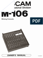 Tascam M106 Manual Schematic