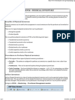 SAP EWM Physical Inventory