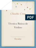 Técnica Básica de Violino - Escalas - Cláudio Cruz PDF