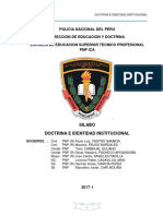 Silabo Desarrollado de La Asignatura de Doctrina e Identidad Institucional Al 16ene2018