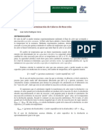 Determinación de Calores de Reacción