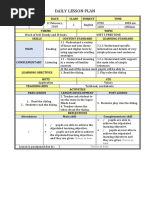 Daily Lesson Plan: Choose An Item. Choose An Item. Choose An Item