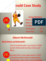 Mcdonald Case Study: Group Members