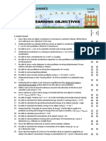 Yr 12 Phy Mechanics Los 2018