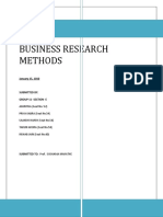 Business Research Methods: January 15, 1010