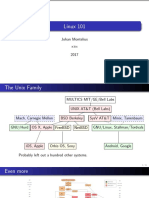 Linux 101: Johan Montelius