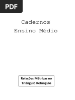 Caderno - Relações Métricas No Triângulo Retângulo