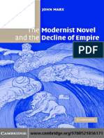 Modernist Novel and The Decline of Empire, The - John Marx